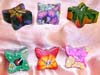 assorted color butterfly style fashion fimo candle set, 6 pices per set